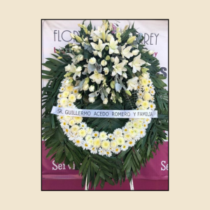 Corona 1 Metro de Diámetro Blanco