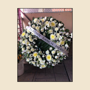 Corona 70cm de Diámetro Blanco